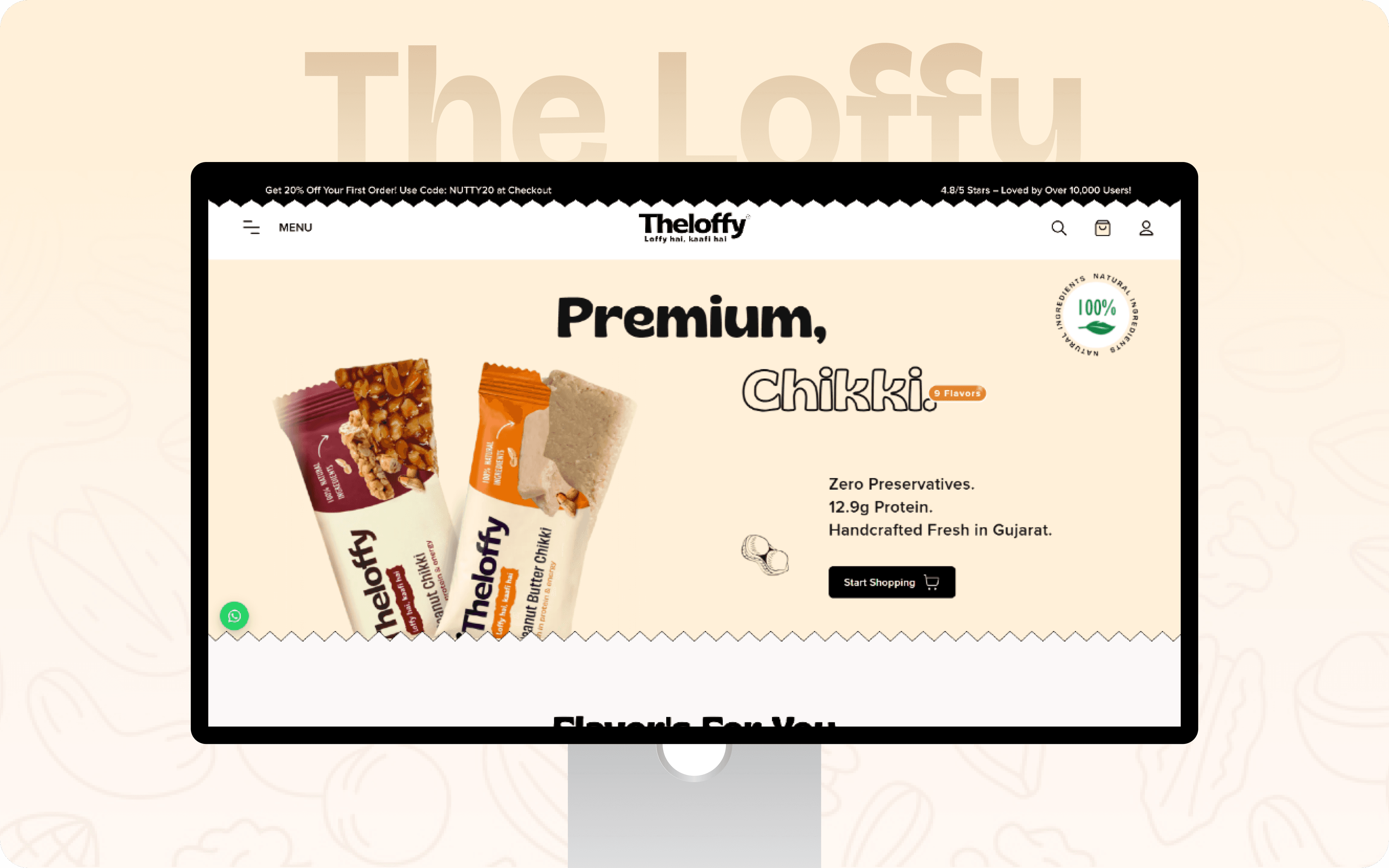 Theloffy Website Home Page Image