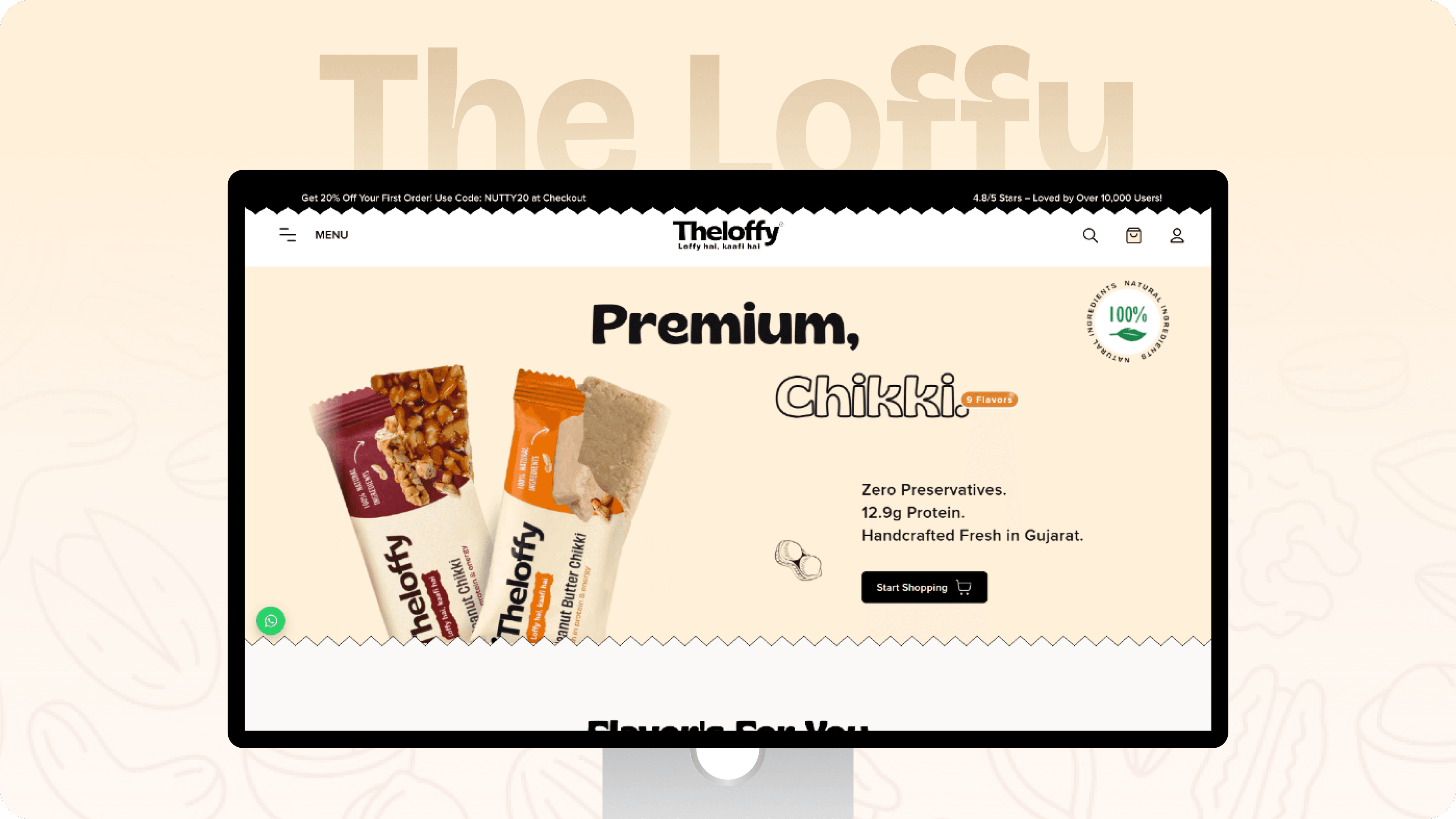 Theloffy Website Home Page Image